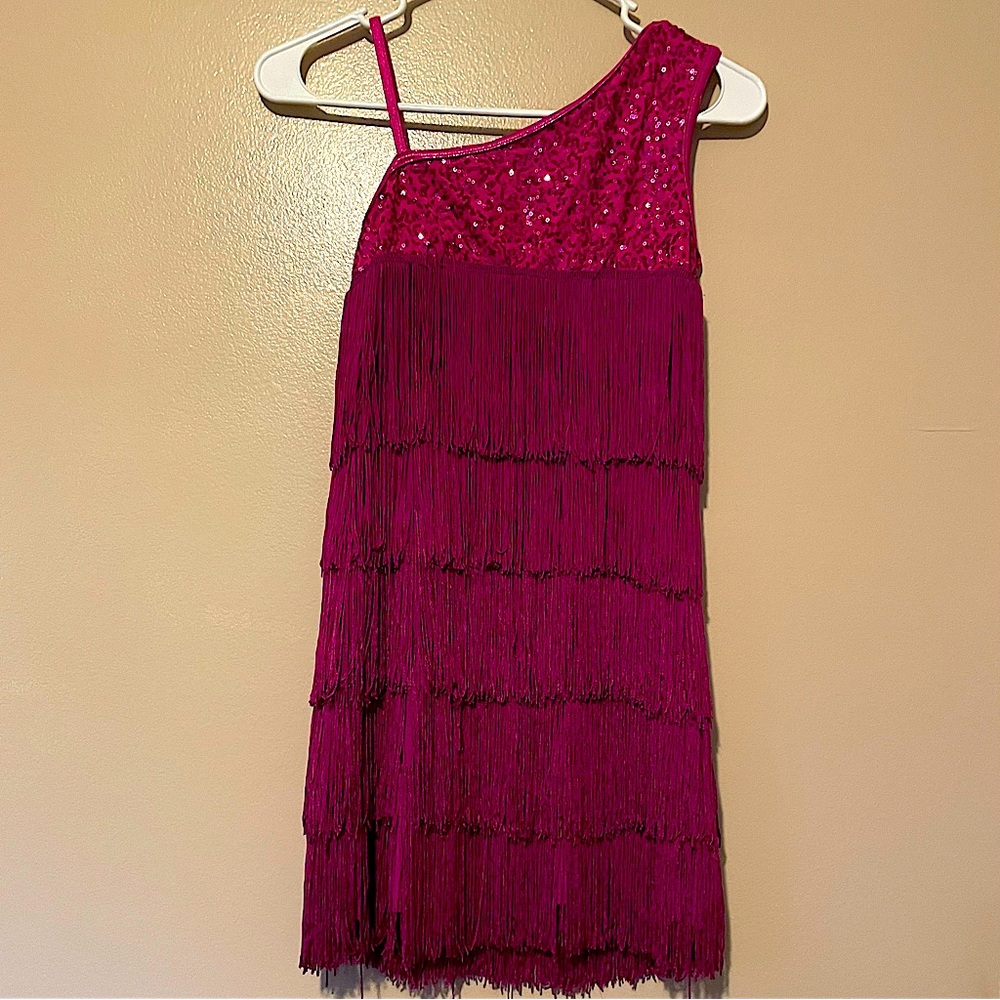 Balera Dance Costume Fringe Adult Small with matching pants.